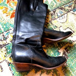 Cole Haan back zip boots